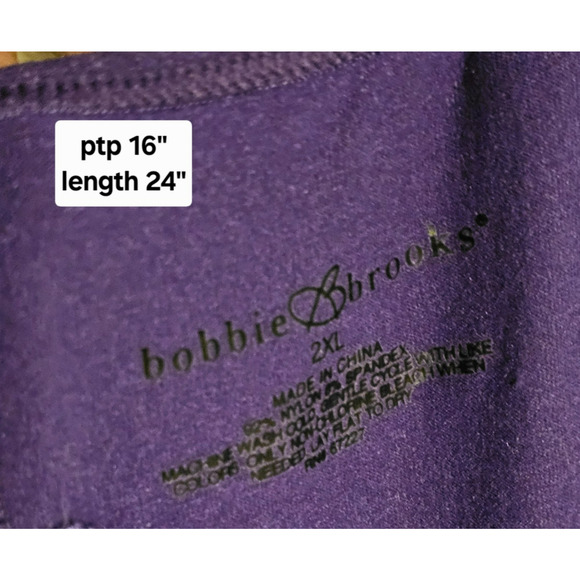 Bobbie Brooks Lace Trim Cami Tank Top Size2XL Purple Preppy Romantic Y2K - Picture 5 of 5
